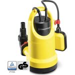 Trotec Klarwasser-Tauchpumpe TWP 7506 E Hochleistungspumpe 13.000 l/ h 750 Watt Pumpe 9,5 m Förderhöhe