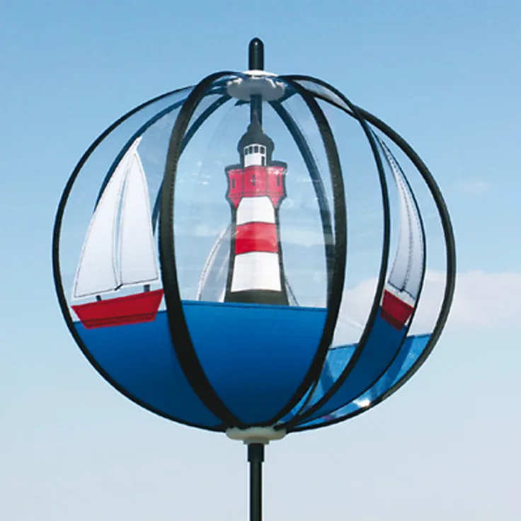 Satorn Balle 28 Leuchtturm Roter Sand - Windspiel