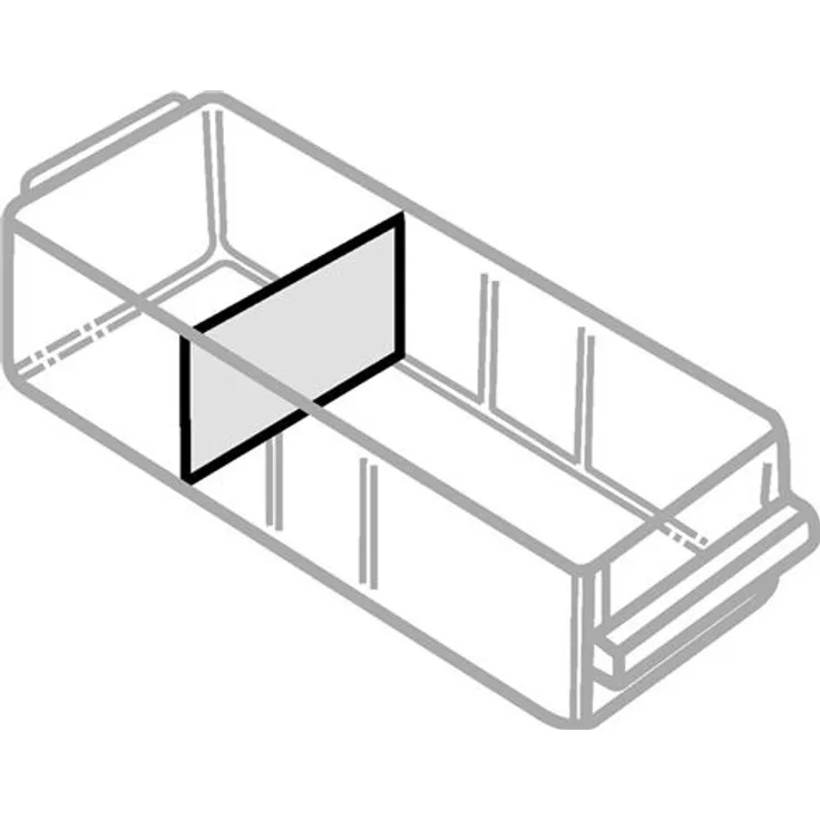 Raaco Trennwandsortiment 60-tlg. 52 x 35 mm für Schubladentyp D transparent
