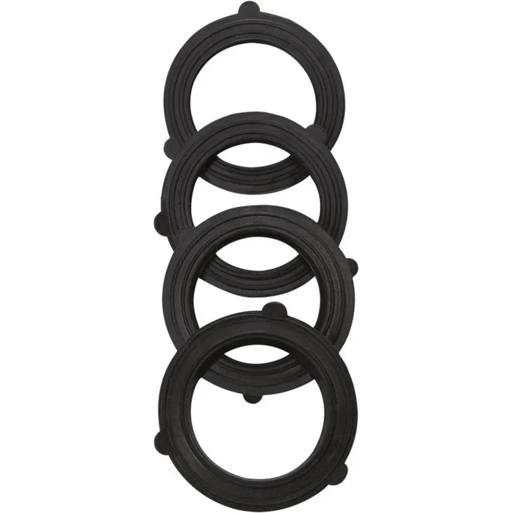 Fiskars O-Dichtringe für Sprinkler 4er Set, Ersatzteil für Rasensprinkler, Schwarz, 1024091