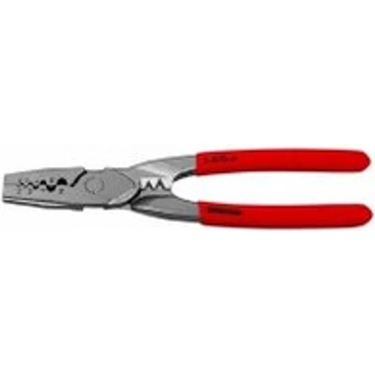 Bernstein Werkzeug GmbH 3-875-6 Preßzange für Aderendhülsen, 225 mm, von 0,50-16,0 mm2, rote Isolation