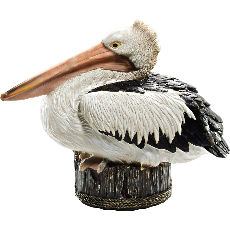 Design Toscano Pelikan auf Hafendock, Figur