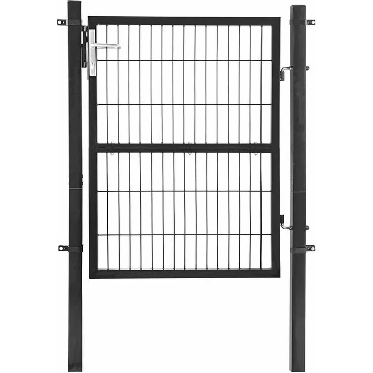 Gartentür Gartentor Zauntür Hoftür Gartenpforte Gartenzaun 120 cm anthrazit