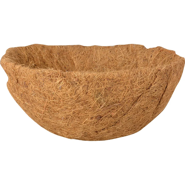 Esschert Design Ersatzeinlage Hanging Basket Ø 31 cm, Höhe 14 cm, Kokoseinlage, Hängekörbchen, Naturkorb