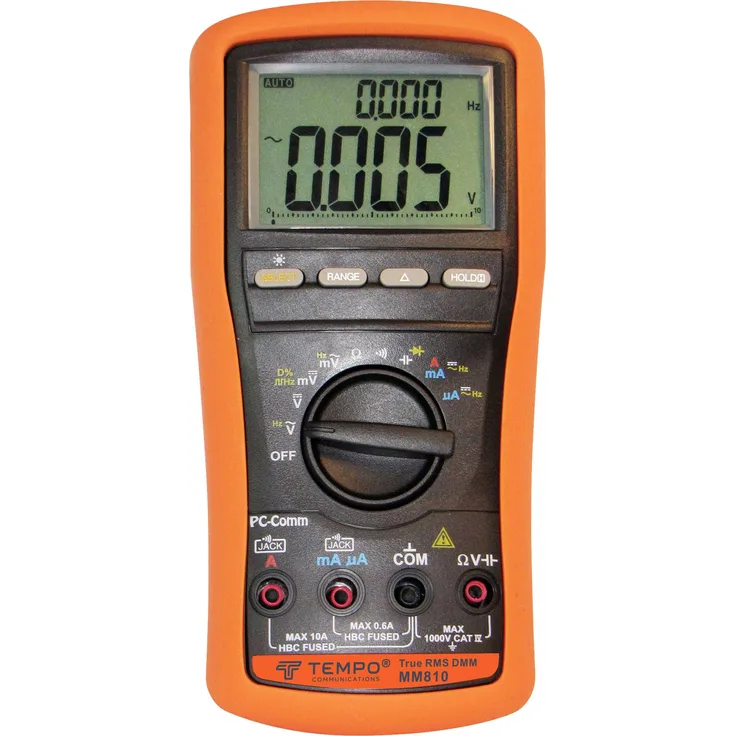 Tempo Communications MM810 Handheld multimeter Digital CAT IV 1000 V Display (counts): 9999