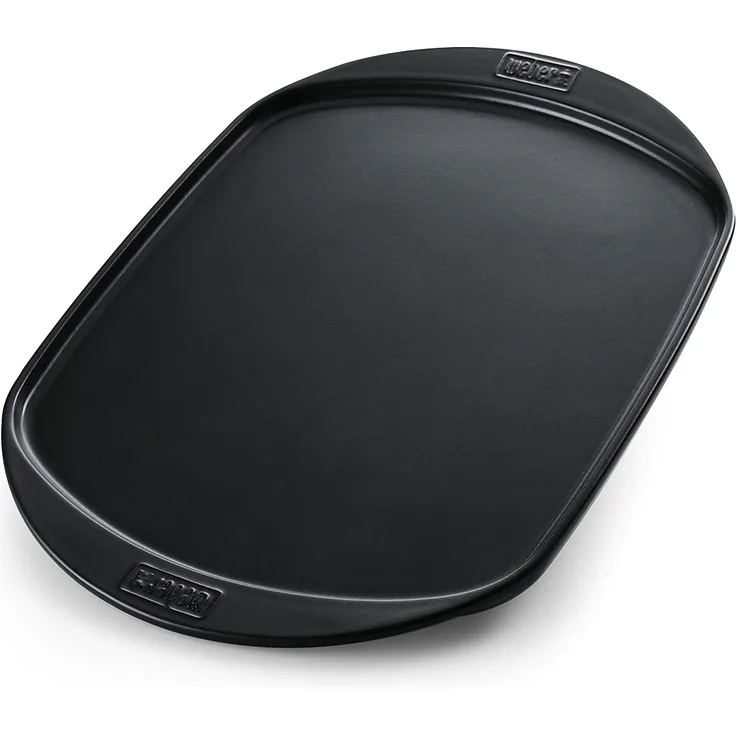 Weber 17509 Grillplatte Keramik groß, schwarz, 49x35 cm, Antihaftoberfäche