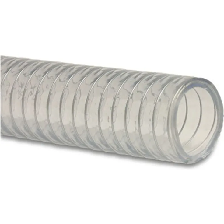 MEGA GROUP Mega Group - MEGASTEEL Saug- und Druckschlauch Innen-Ø 38 mm - 1 1-2 Zoll, transparent