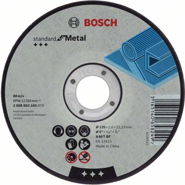 Bosch Trennscheibe Zündkabel Standard For Metal A 30 S BF 22,23 mm 3,0 mm, grau, 2608603161 – Bild 1