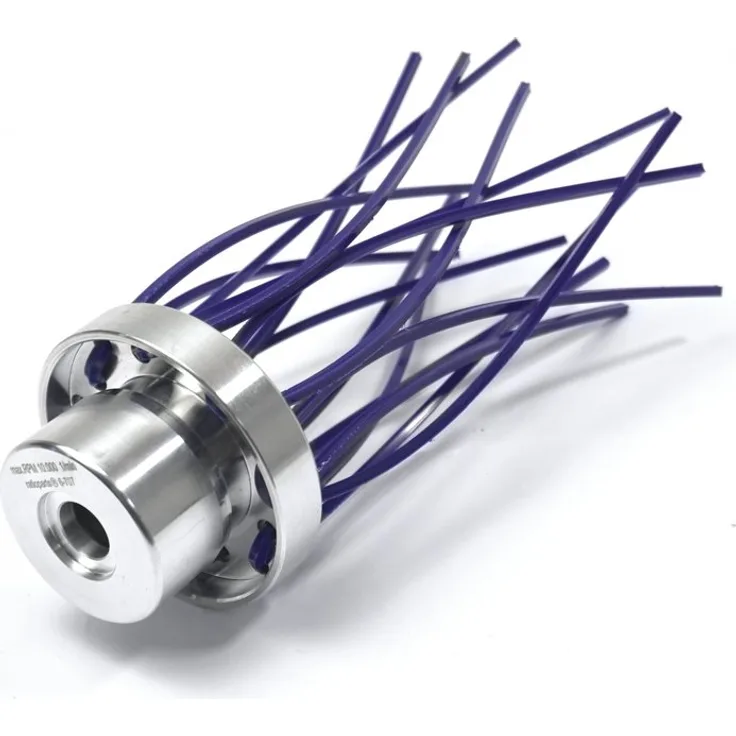 Ratioparts 6-707 Unkrautbürste OCTO 200 mm, 25,4 mm Durchmesser-Bohrung 8 Fäden Wildkrautbürste Reinigungsbürste, Blau