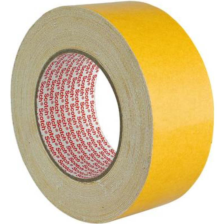 3M Doppelseitiges Klebeband 9191 in Weiß 50mm x 25m Verlegeband für Klebearbeiten verschiedener Werkstoffe und Textilien 1-er Pack