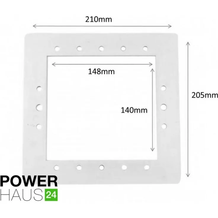 POWERHAUS24 Doppeldichtung für Einbauskimmer - PH24_205RA