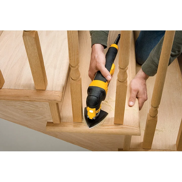 DeWalt Multifunktionswerkzeug Universal DWE315KT - Schleifer, Säge, Spachtel und Universalmesser in einem Gerät Oszillierendes Werkzeug mit Koffer 37-teiliges Werkzeug Set 300W – Bild 3