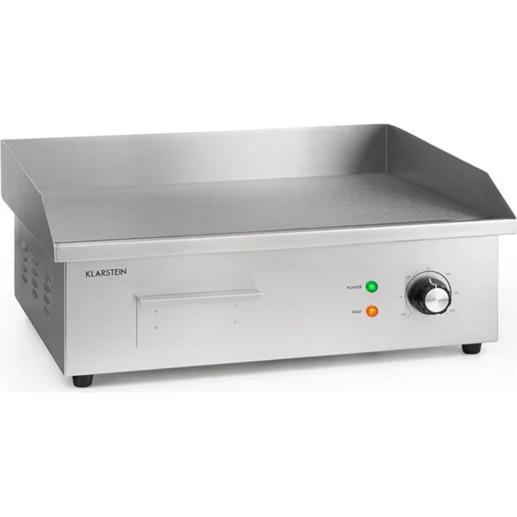 Klarstein Grillmeile 3000R Elektrogrill 3000W Platte 54,5x35cm geriffelt Glatte Grillfläche – Bild 1