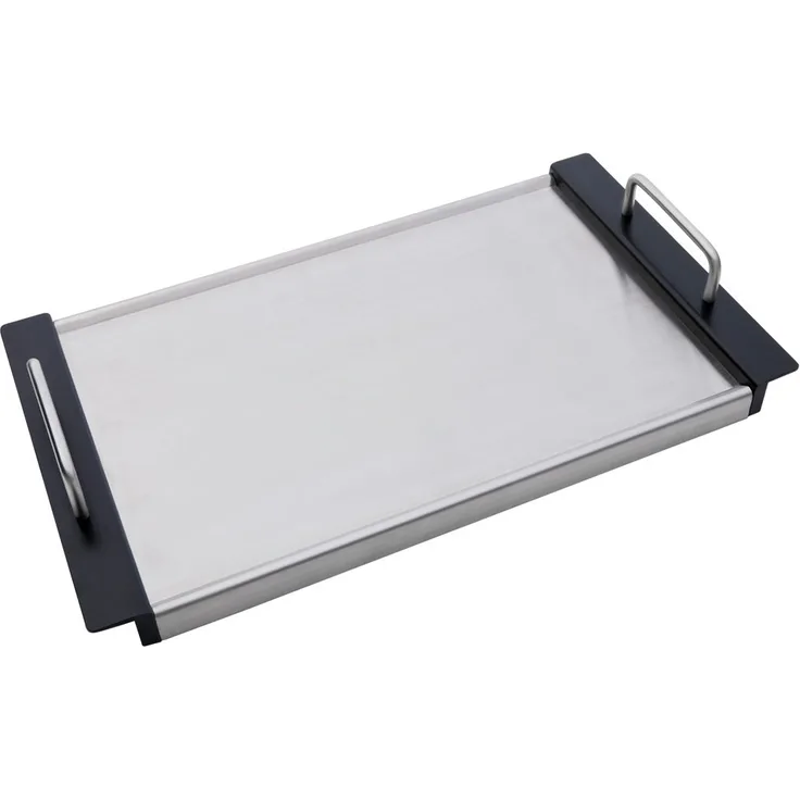CADAC Grillplatte, Edelstahl, 26,5 x 48 cm, für Meridian und Titan