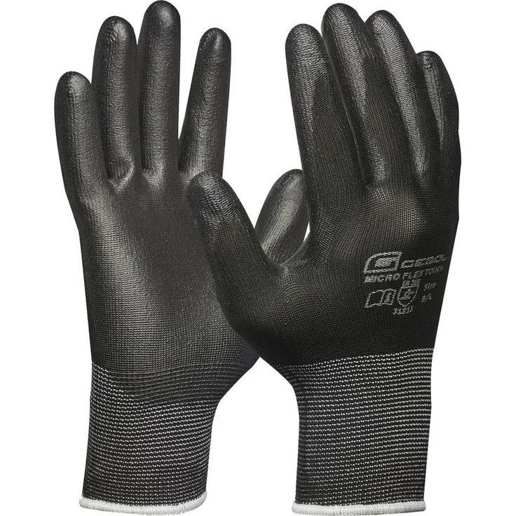 Schutzhandschuh Micro Flex Touch schwarz Gr. 11 EN 388 Kategorie II - Gebol