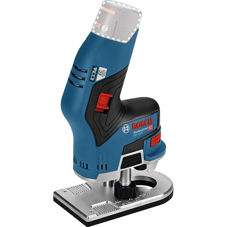 Bosch Professional GKF 12V-8 12V System Akku Kantenfräse (Fräskopf-Schaft: 8 mm, ohne Akkus und Ladegerät, im Karton)