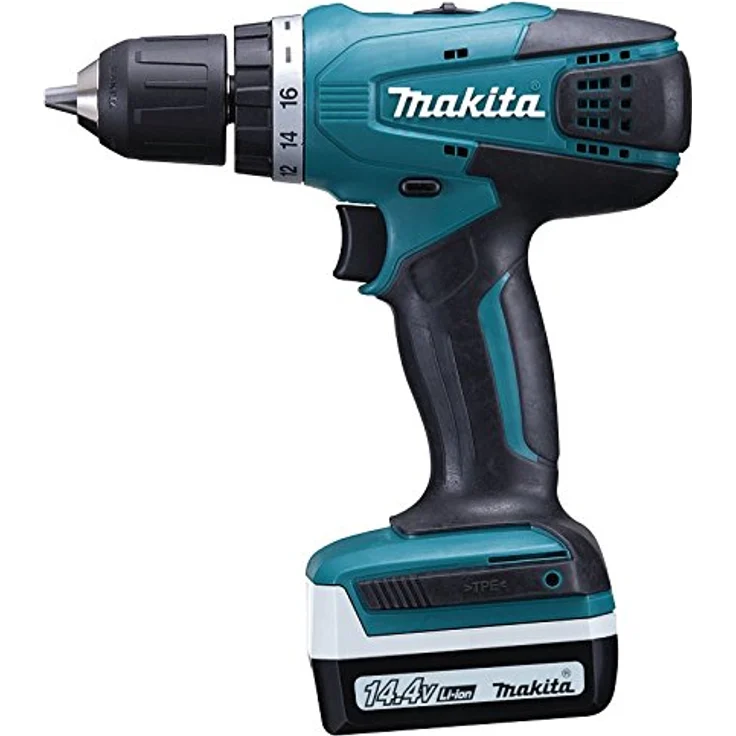 Makita DF347DWE + 2x 1,5 Ah Akku Akku-Bohrschrauber im Koffer – Bild 2