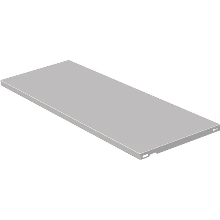 Element System 10700-00012 Stahlfachboden Regalboden - 2 Stück-B x T = 80 x 25 cm-weiß-für Wandschiene und Pro-Regalträger