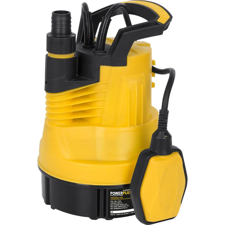 Varo Powerplus Tauchpumpe 350 W Klarwasserpumpe Wasserpumpe - 3000 l/h Wasserwerk Tauchmotorpumpe