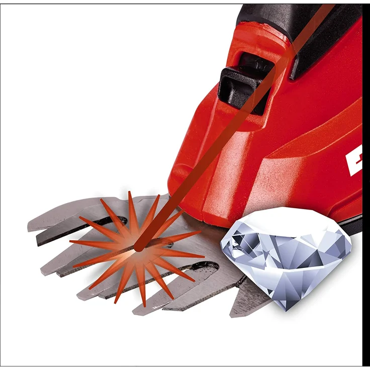 Einhell Akku-Gras- und Strauchschere GE-CG 18 Li-Solo Power X-Change Li-Ion, 18 V, Schnittbreite Grasschneideblatt 100 mm, Schnittbreite Strauchmesser 200 mm, ohne Akku und Ladegerät – Bild 2