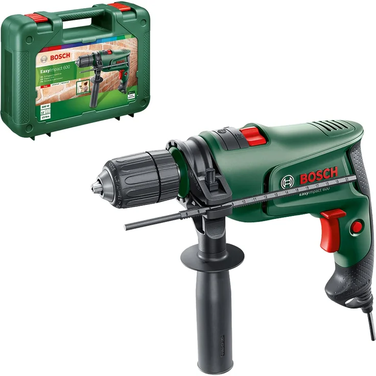 Bosch Home and Garden Schlagbohrmaschine EasyImpact 600 (600 Watt, im Koffer) – Bild 2