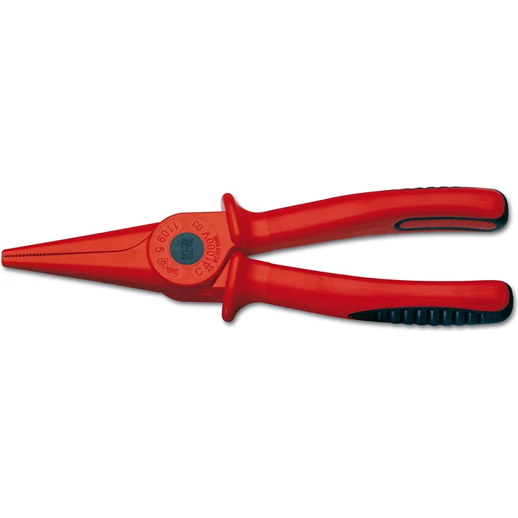 Intercable 11095 Spitzzange, halbrund, gerade, ISOplus