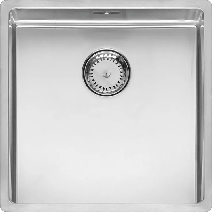 REGINOX Elite NEW YORK 40X40 L Edelstahlspüle ab Schrankbreite 45 cm - Flächenbündig - Flacheinbau - Unterbau