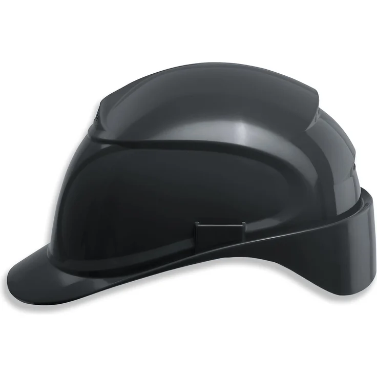 Uvex Airwing B Schutzhelm - Belüfteter Arbeitshelm für die Baustelle - Schwarz Schwarz – Bild 1