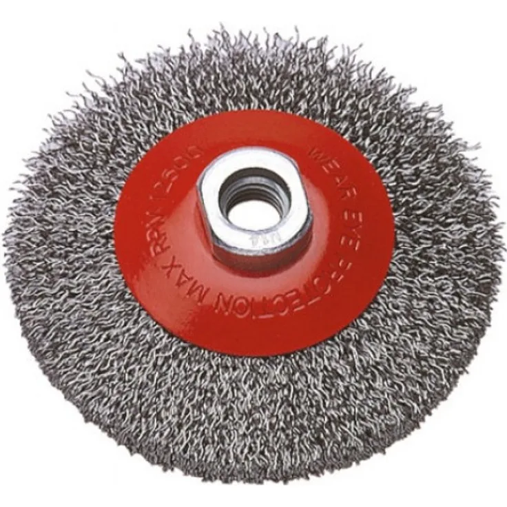 wolfcraft 1 Kegel-Drahtbürste, M 14 Gewinde Ø 100