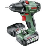 Bosch Akkuschrauber PSR 14,4 LI-2 (2 Akku, Ladegerät, Doppelschrauberbit, Koffer (14,4 V, 2,5 Ah, 30 mm Bohr-Ø in Holz)