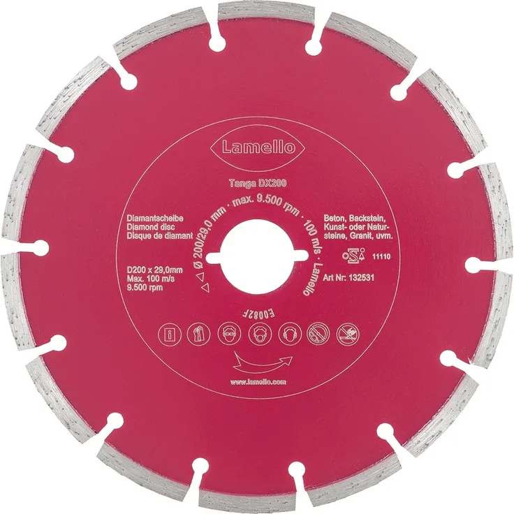 Lamello Diamant-Trennscheibe für Tanga DX200 Durchmesser 200 mm Fräswerkzeug