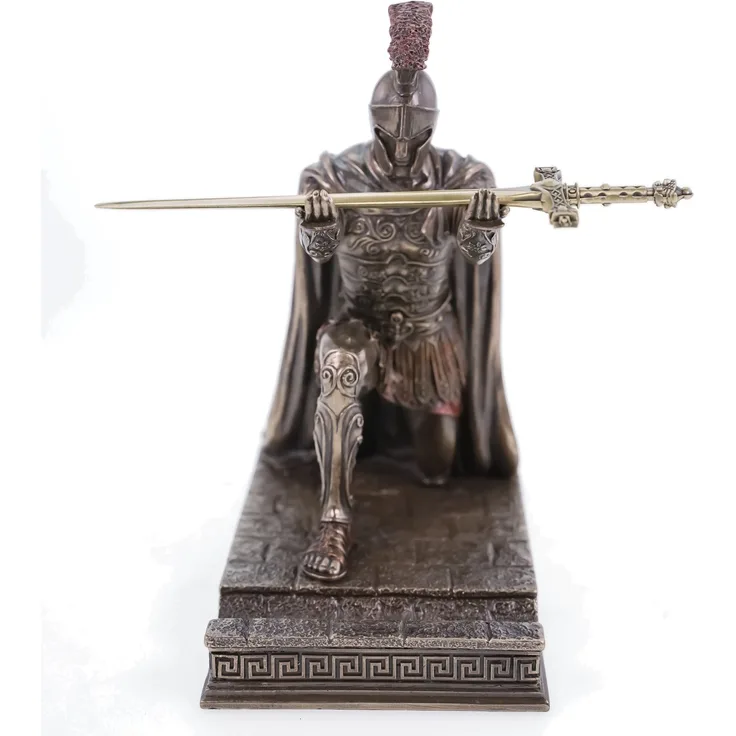 Veronese 708-7407 Brieföffner römischer Zenturio kniet mit Schwert Skulptur Figur Rom Legion
