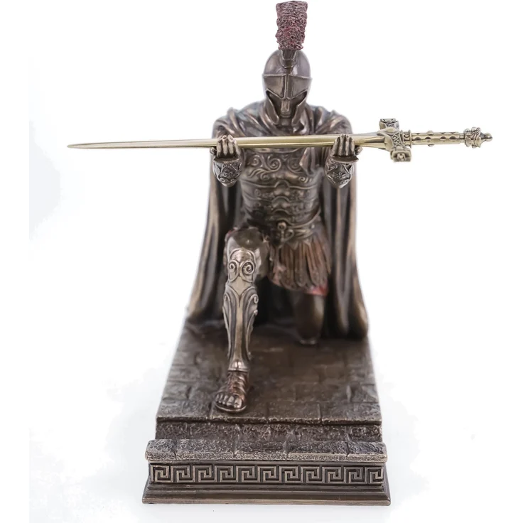 Veronese 708-7407 Brieföffner römischer Zenturio kniet mit Schwert Skulptur Figur Rom Legion