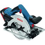 Bosch Professional GKS 18V-57 G Akku-Kreissäge, mit 2 x 18 V 5,0 Ah Akku, Schnitttiefe: 57 mm (bei 90°), L-Boxx, 06016A2100
