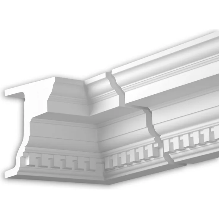 Profhome Decor - Innenwinkel 432321 Außenstuck Eckelement Fassadenelement Zeitloses Klassisches Design weiß