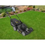 Mr. Gardener Akku-Rasenmäher 60V 4Ah Li-Ion, 46 cm, 4-in-1, 6046, Stahlgehäuse, 55 l Fangkorbvolumen