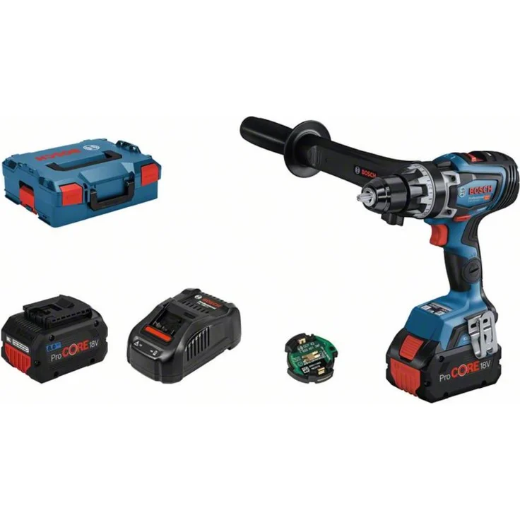 Bosch Professional GSR 18V-150 C Akku-Bohrschrauber BITURBO 150 Nm 2x Akku ProCORE 8,0Ah L-Boxx 136 mit Schnellladegerät – Bild 1