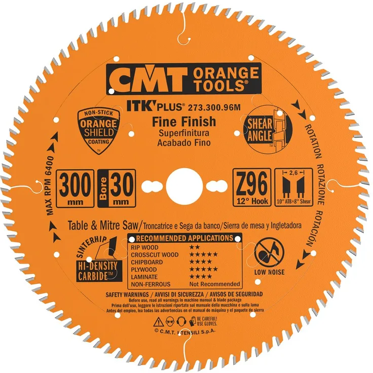 Cmt orange Tools 273.300.96 M ? Kreissägeblatt (Ultra ITK) 300 x 2,4 x 30 Z 96