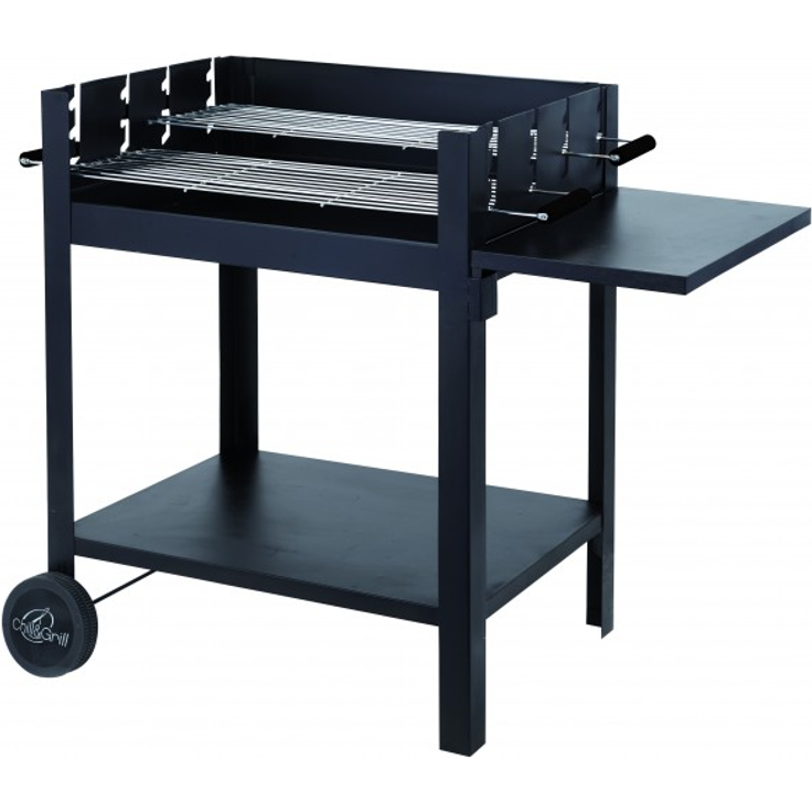 Tepro Chill&Grill Holzkohlengrill Zusammenbau OHNE Schrauben Lambada, Schwarz