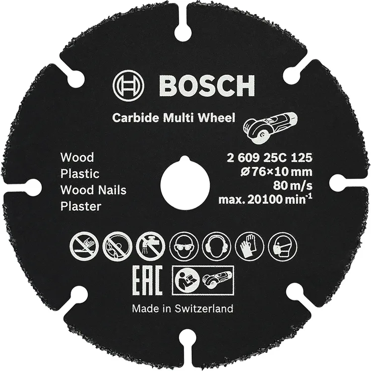 Bosch Trennscheibe Carbide Multi Wheel 76 mm - 260925C125
