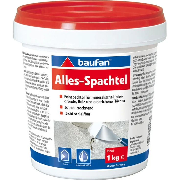 1 kg Baufan Fein- und Allesspachtel – Bild 1