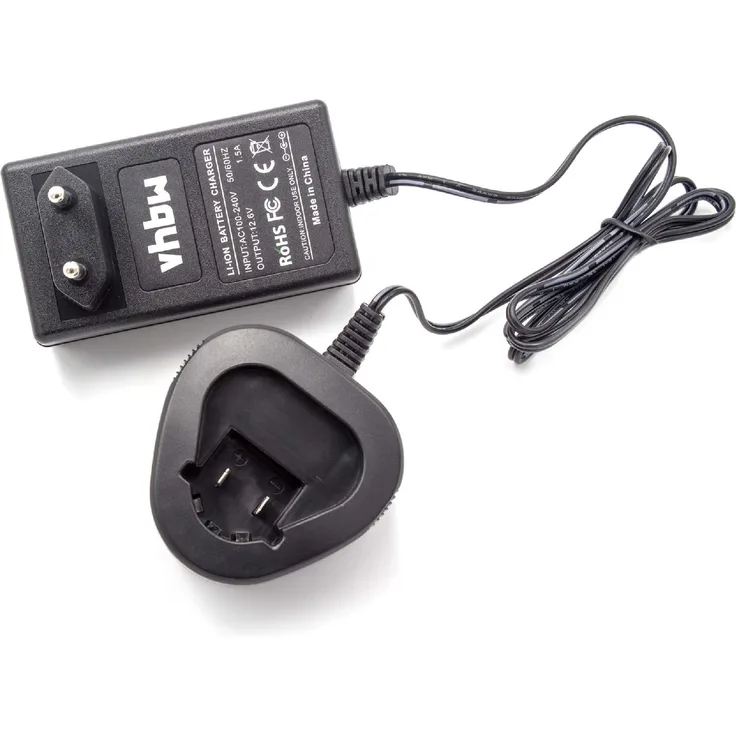 vhbw 220V Ladegerät Ladekabel Typ 1 für Werkzeug Akku Bosch 2 607 336 013, 2 607 336 014, 2 607 336 027, 2 607 336 863, 2 607 336 864, 2 607 336 996