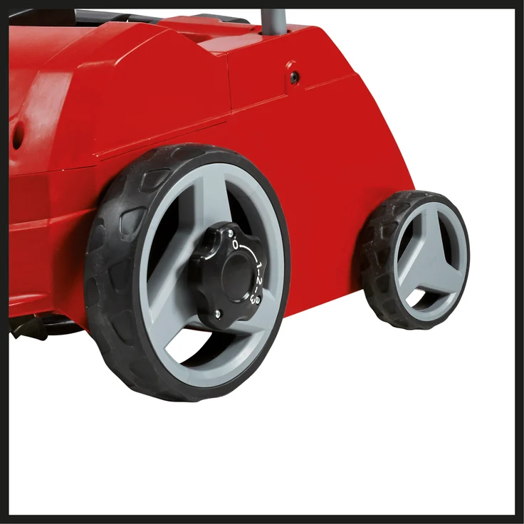 Einhell Elektro-Vertikutierer GC-ES 1231-1 (1.200 W, bis 300 m², 8 Doppelmesser, 3-stufige Arbeitstiefeneinstellung + Transportposition, klappbarer Führungsholm) – Bild 2