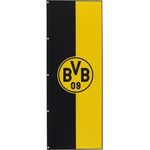 Borussia Dortmund, BVB-Hissfahne im Hochformat, Schwarz-gelb, 150x400cm