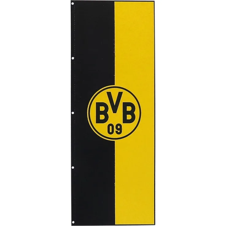 Borussia Dortmund, BVB-Hissfahne im Hochformat, Schwarz-gelb, 150x400cm