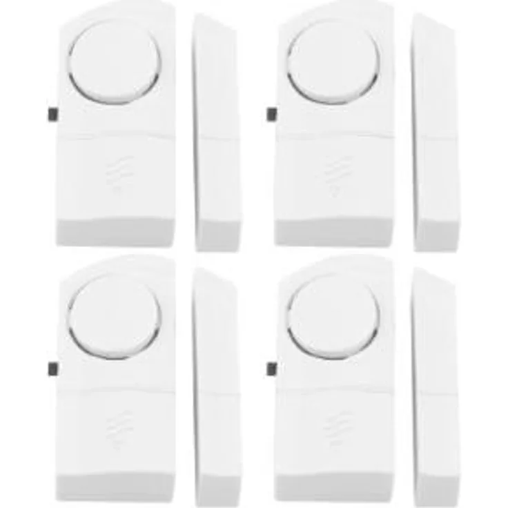 Olympia TF 400 Öffnungsmelder (für Türen und Fenster, 90 dB Sirene, Kabellos, Batteriebetriebener Türkontakt und Fensterkontakt mit Alarm-Funktion)