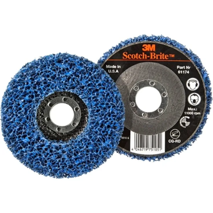 Scotch-Brite 761174 3M Grobreinigungsscheibe CG-RD blau 115 mm