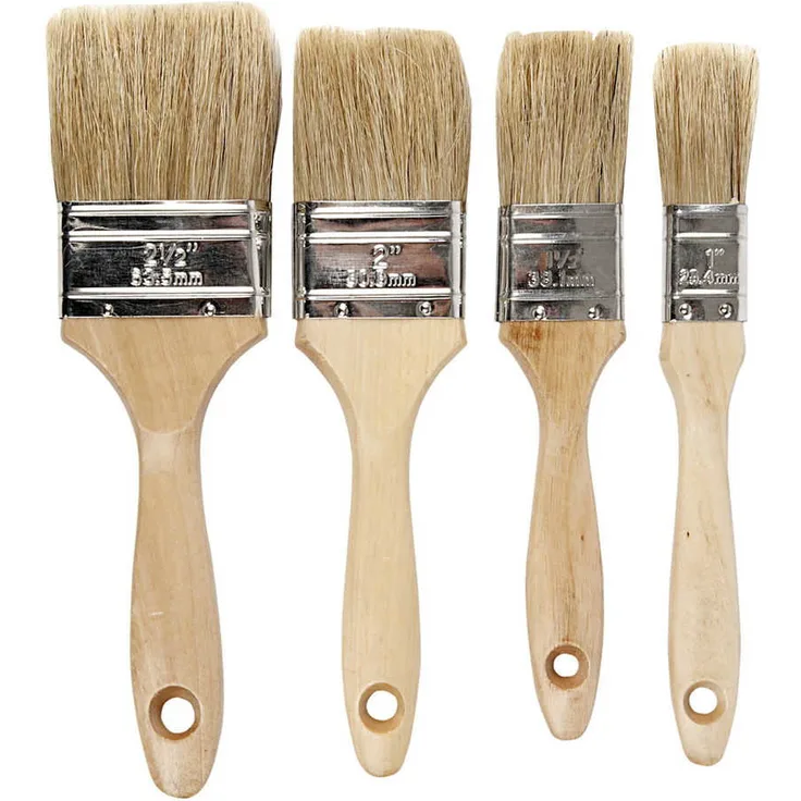 Lackpinsel B: 2,5-6,3 cm 4-fach sortiert