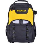 Stanley Werkzeugrucksack (35 x 44 x 16 cm, robustes 600 x 600 Denier Nylon, tragbarer Innenteiler, ergonomischer Rücken, Fronttasche für Zubehör, Extrafach für Elektrowerkzeug) STST1-72335