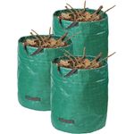 Meister Gartenabfallsack 272 l - 3er Set - Selbststehend - Witterungsbeständig - Abwaschbar - Stabiler Gartensack für Grünabfälle - Rasensack - Laubsack aus robustem Gewebe - 9961810
